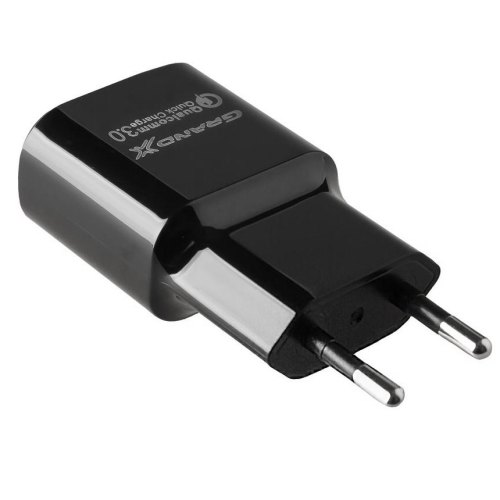 МЗП Grand-X CH-550 (USB 3.6V-6.5V 3A, 6.5V-9V 2A, 9V-12V 1.5A QC3.0 + кабель Type-C), color Black (CH-550TC)