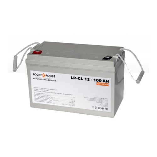 Батарея до ПБЖ, 12В, 100Ач, GL, LogicPower (LP2323)