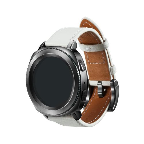 Ремінець шкіряний для Samsung Gear Sport GP-R600BREEBAC, Classic Leather White