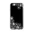 Накладка Shengo 3D для iPhone 6/6s Silver (flowers)