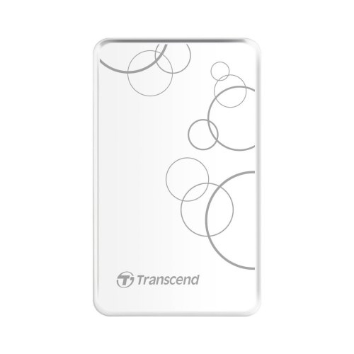 Зовнішній жорсткий диск 1TB Transcend StoreJet 25A3 (TS1TSJ25A3W) 2,5, USB3.0, White