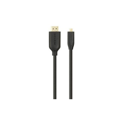 Кабель HDMI (AM/DM) Belkin HighSpeed 1м, Black/Черный, HDMI-microHDMI