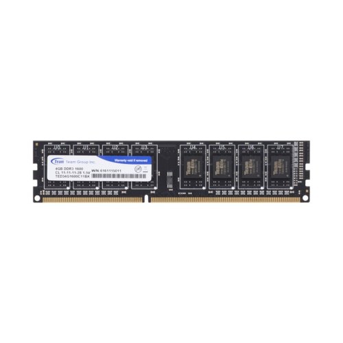 Модуль пам'яті DDR3, 4GB, 1600MHz, Team (TED34G1600C1101)