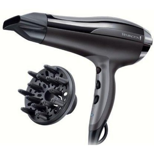 Фен Remington Pro-Air Turbo, 2400Вт, 3 режими, дифузор,турмалинова іоніз-я, хол. обдув, чорний