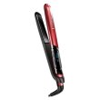 Випрямляч Remington Silk Straightener, 300Вт, 150-235С, дисплей, кейс, кераміка, чорно-червоний