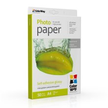Папір ColorWay A4 (ПСГ135-50) (PGS1358050A4) 135/80 г, 50 арк., глянець, самоклейка