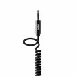 Кабель аудио (jack 3.5мм-M/jack 3.5мм-M) Belkin MIXIT Coiled 1.8м black (черный)