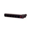 Мережевий фільтр, 10м, 6 розеток, LogicPower LP-X6 (2751), чорний, RTL