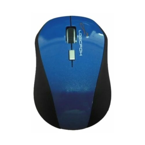 Мишка дротова, LogicPower MS040 USB Black Blue (2112), ноутбучна, оптична 800-1200dpi, 4кн+1кол, згортаємий кабель-рулетка, чорно-синій