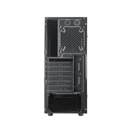 Корпус CoolerMaster K380 (RC-K380-KWN1) Miditower, ATX, без БП, чорний, 1xUSB 3.0, 1xUSB 2.0, Audio, прозора стінка