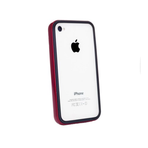 Бампер Spigen iPhone 4 Neo Hybrid EX Black Red