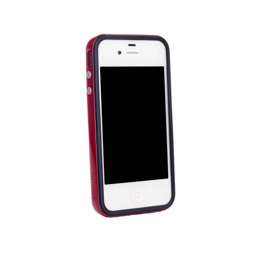 Бампер Spigen iPhone 4 Neo Hybrid EX Black Red