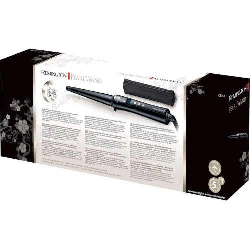 Плойка Remington Pearl Tong, >300Вт, D-32mm, 130-210С, дисплей, кераміка, чорний