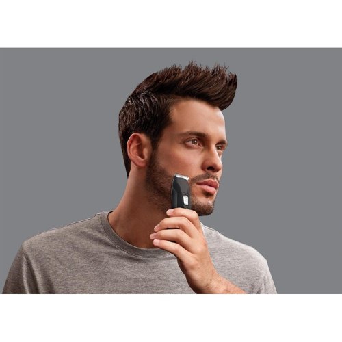 Набір для стрижки Remington, для бороди Edge all in one kit, вусів, голови, носа і тіла, акум., насадок-10, титан.напил., чорний