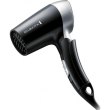 Фен Remington дорожній On The Go, 1400Вт, 2 режими, складна ручка, чорний