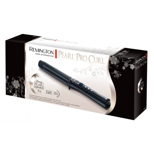 Плойка Remington Curl Pearl Pro, >300Вт, D-32mm, 130-210С, дисплей, кераміка, чорний