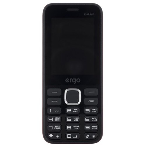 Мобільний телефон ERGO F243 Swift Black