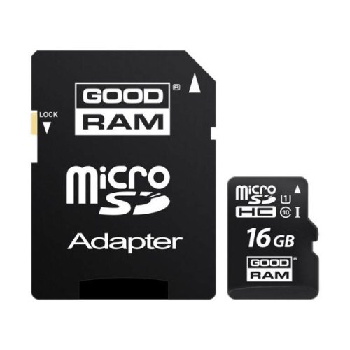 microSDHC карта 16GB GoodRam class10 UHS-1 з SD адаптером (M1AA-0160R11)