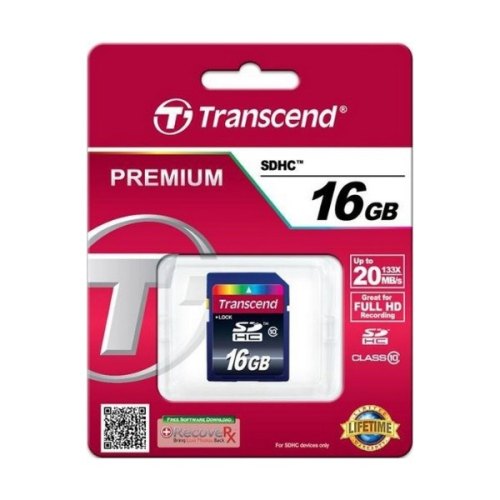 microSDHC карта 16GB Transcend class10 з SD адаптером (TS16GUSDHC10)
