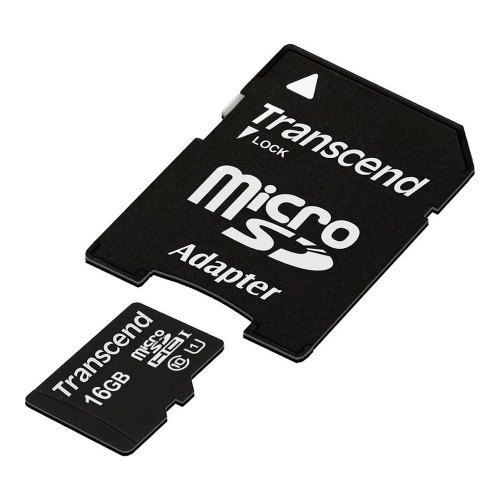 microSDHC карта 16GB Transcend Premium class10 UHS-1 з SD адаптером (TS16GUSDU1)