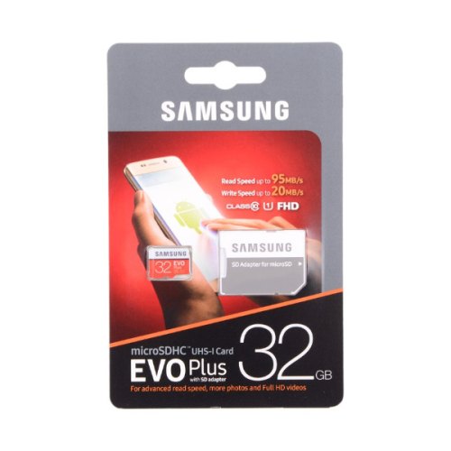 microSDHC карта 32GB Samsung EVO Plus class10 UHS-1 з SD адаптером (MB-MC32GA/RU)