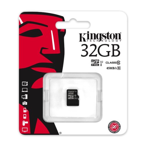 microSDHC карта 32Gb Kingston class10 без адаптера Kingston UHS-I (SDC10G2/32GbSP) R45/W10MB/s