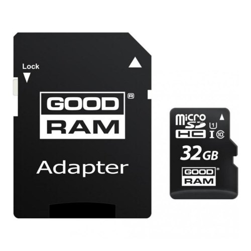 microSDHC карта 32Gb GoodRam class10 з SD адаптером UHS-I (M1AA-0320R11)