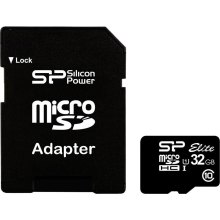 microSDHC карта 32GB Silicon Power class10 з SD адаптером UHS-1 (SP032GBSTHBU1V10SP)