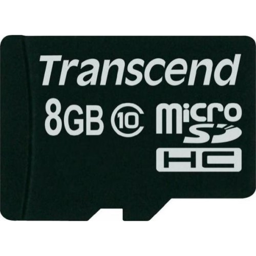 microSDHC карта 8GB Transcend class10 (TS8GUSDC10)