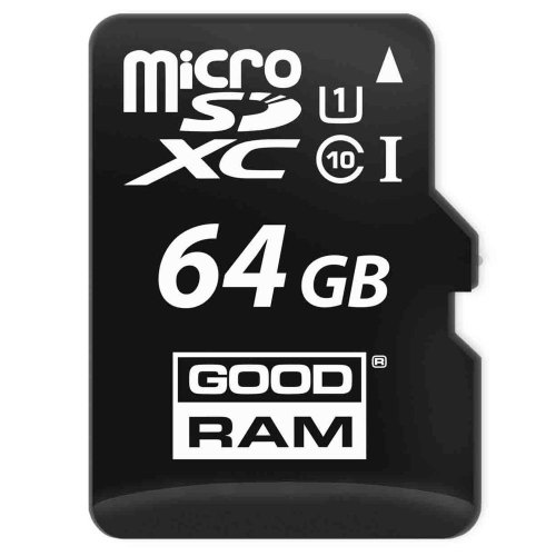 microSDXC карта 64GB GoodRam class10 UHS-1 з SD адаптером (M1AA-0640R11)