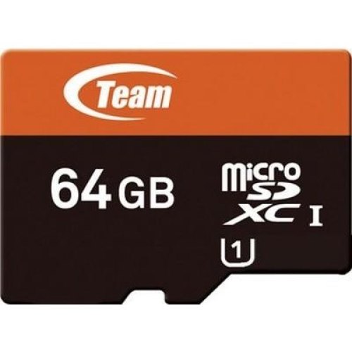 microSDXC карта 64GB Team class10 UHS-1 з SD адаптером (TUSDX64GUHS03)