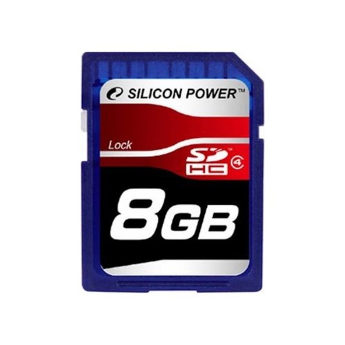 SDHC карта 8Gb Silicon Power class4 (SP008GbSDH004V10)