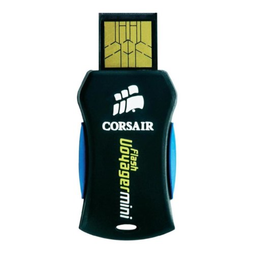 USB флеш 16Gb Corsair Voyager Mini Black (CMFUSBMINI-16GB) гума чорний USB 2.0