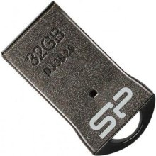 USB флеш 32Gb Silicon Power Touch T01 Silver (SP032GbUF2T01V1K) срібло метал USB 2.0