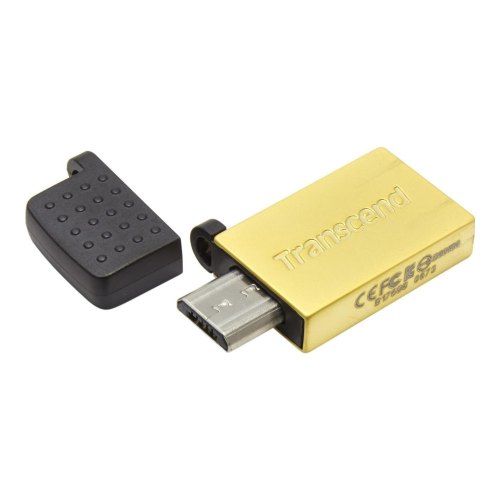 USB флеш 32Gb Transcend JetFlash 380 OTG Gold (TS32GJF380G) метал пластик золото OTG microUSB / USB 2.0