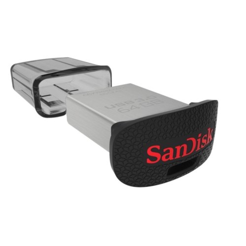USB флеш 64Gb SanDisk Cruzer Fit Ultra (SDCZ43-064G-GAM46) метал/пластик чорний USB 3.0