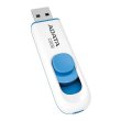 USB флеш 8Gb A-Data C008 White Blue (AC008-8G-RWE) пластик бiлий USB 2.0