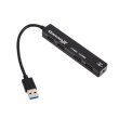 USB хаб Grand-X Travel 4 порта (1хUSB3.0+3хUSB2.0) (GH-406)