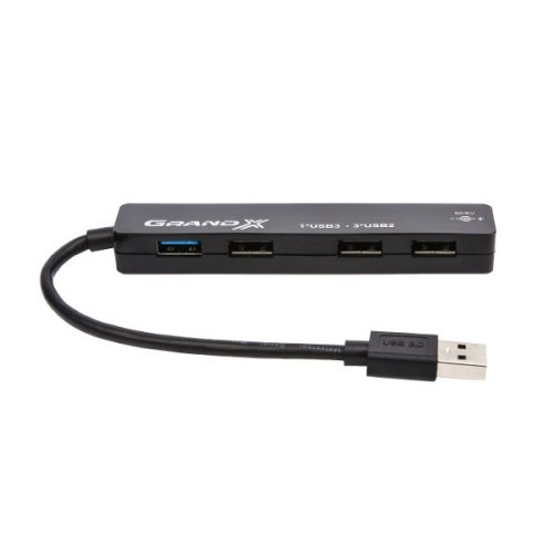 USB хаб Grand-X Travel 4 порта (1хUSB3.0+3хUSB2.0) (GH-406)