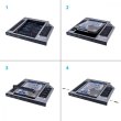 Адаптер підключення HDD 2.5'' у відсік приводу 126 х 127 x 12 мм ноутбука SATA3, Grand-X (HDC-27)