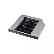 Адаптер підключення HDD 2.5'' у відсік приводу 126 х 127 x 9.5 мм ноутбука SATA3 Slim 9.5 мм, Grand-X (HDC-26)