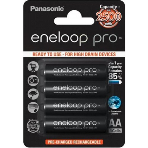 Акумулятор Panasonic AA 2500mAh NiMH 4шт Eneloop Pro (BK-3HCDE/4BE)