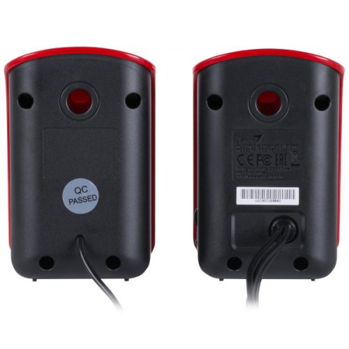 Акустична система 2.0, Genius SP-U115 USB Red (31731006101), 3,5мм mini jack, живлення від USB, 2х0,75 Вт, пластик, червоний