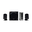Акустична система 2.1, Microlab FC-550 Black, 24Вт+2х15Вт, саб-пластик/сат-пластик, ПДК