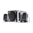 Акустична система 2.1, Microlab FC-550 Black, 24Вт+2х15Вт, саб-пластик/сат-пластик, ПДК