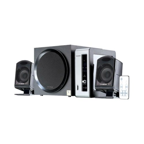 Акустична система 2.1, Microlab FC-550 Black, 24Вт+2х15Вт, саб-пластик/сат-пластик, ПДК