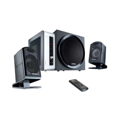 Акустична система 2.1, Microlab FC-550 Black, 24Вт+2х15Вт, саб-пластик/сат-пластик, ПДК