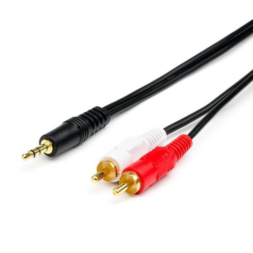 Аудіо-кабель Atcom (10710) miniJack 3.5mm (папа) to 2RCA-тюльпан (папа), 750см