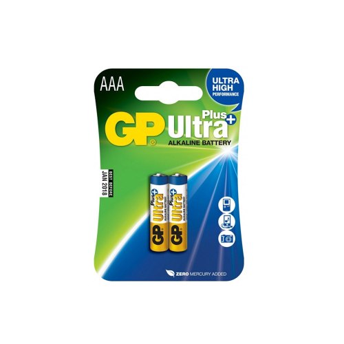 Батарейка GP ULTRA ALKALINE 1.5V 24AUYOY-U2 лужна, LR03, AAА 2 шт на блістері