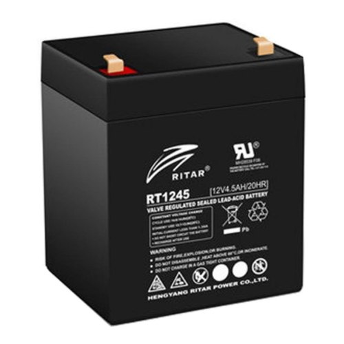 Акумуляторна батарея Ritar Power RT1245B, 12В, 4.5Аг, Black Case